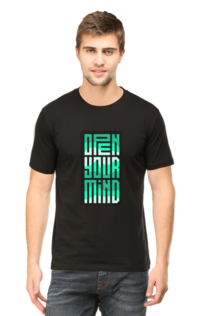Open Your Mind Men's Rounded Neck T-shirt