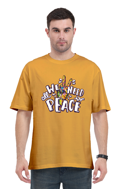 We Need Peace Oversized T-shirt