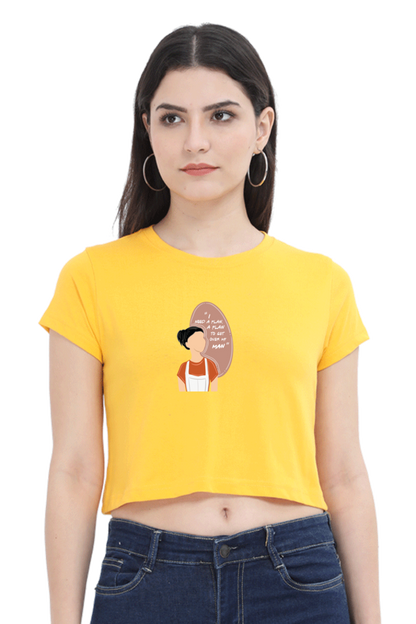 Plan to get over my Man Women's Crop Top T-shirt