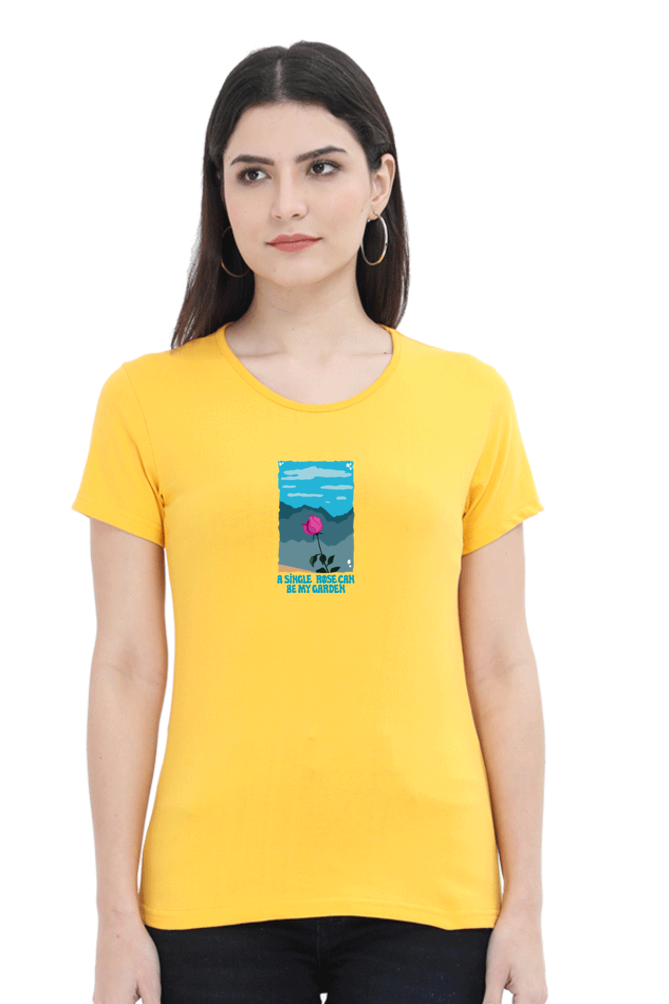 Garden of Rose Women's Rounded Neck T-shirt