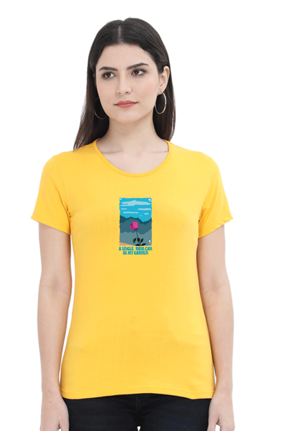 Garden of Rose Women's Rounded Neck T-shirt