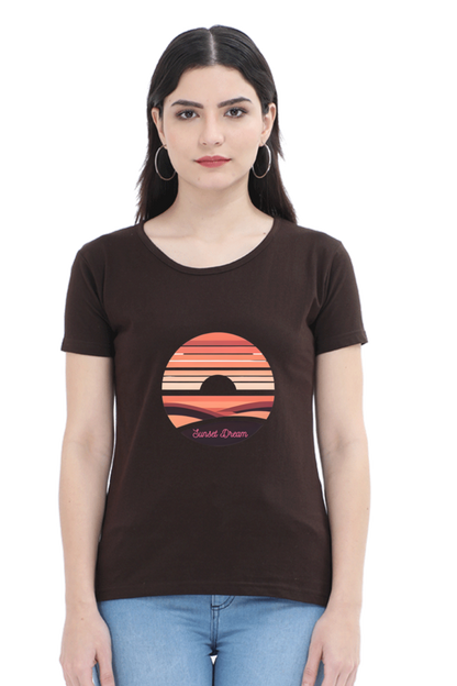 Sunset Dream Women's Rounded Neck T-shirt