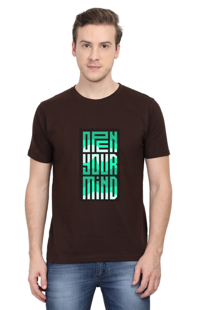 Open Your Mind Men's Rounded Neck T-shirt