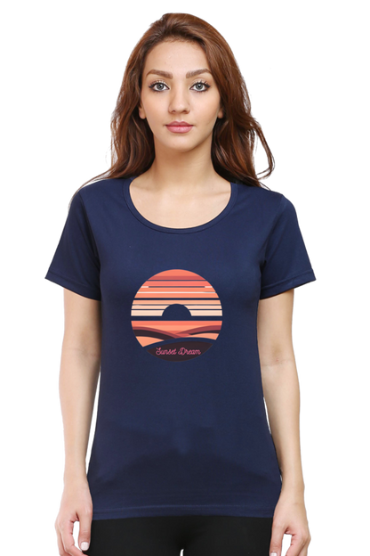 Sunset Dream Women's Rounded Neck T-shirt