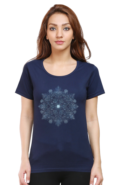 Mandala Vibes Women's Rounded Neck T-shirt