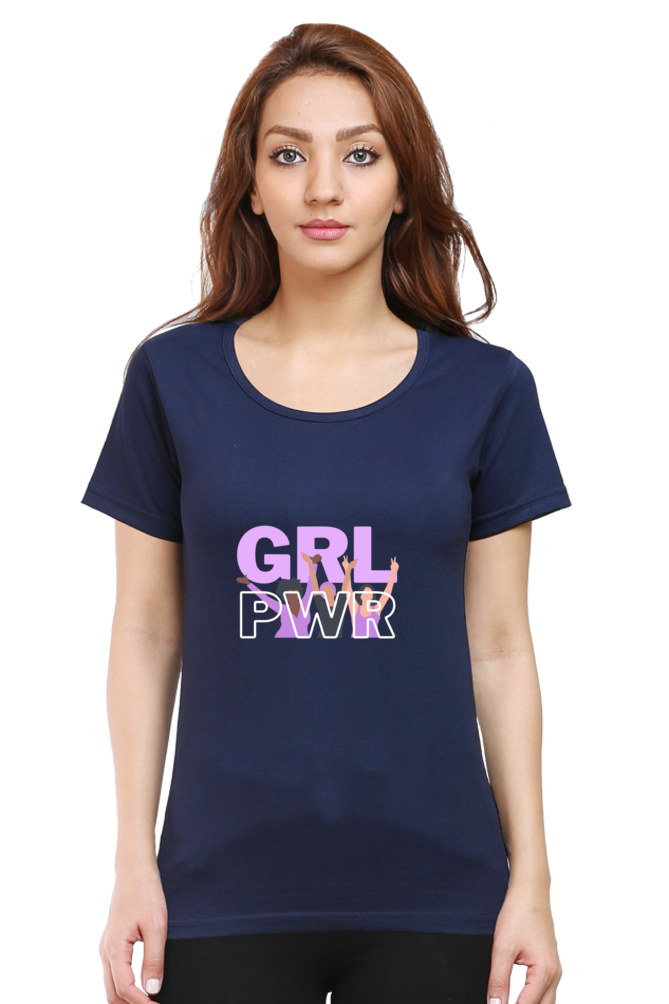 Girl Power Women's Rounded Neck T-shirt