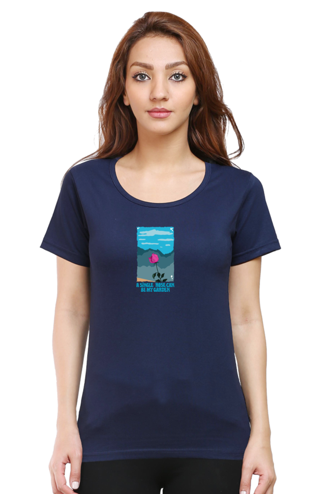 Garden of Rose Women's Rounded Neck T-shirt