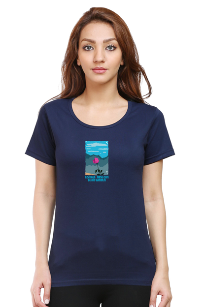 Garden of Rose Women's Rounded Neck T-shirt