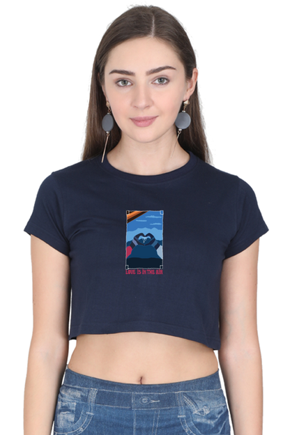 Love is in the Air Women's Crop Top T-shirt