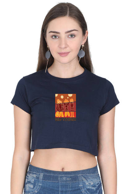 Wild n Stylish Women's Crop Top T-shirt