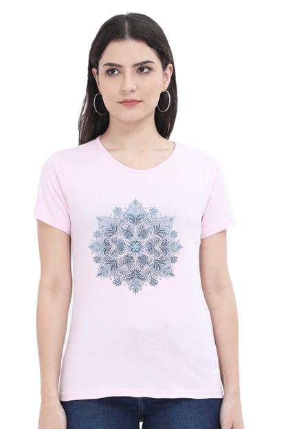 Mandala Vibes Women's Rounded Neck T-shirt