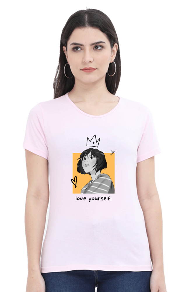 Love Yourself Women's Rounded Neck T-shirt