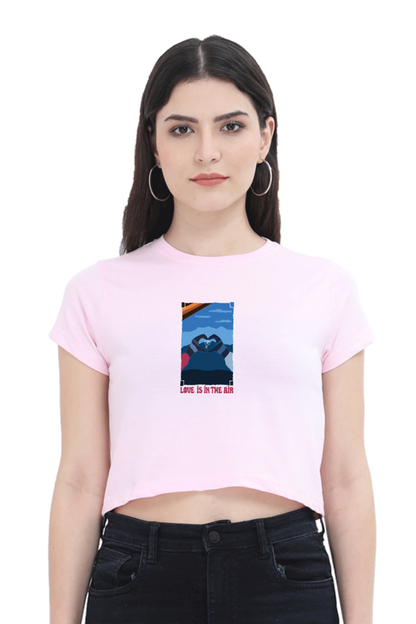 Love is in the Air Women's Crop Top T-shirt