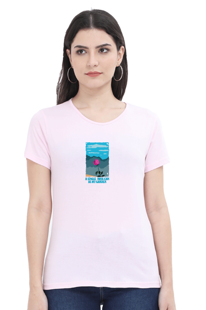 Garden of Rose Women's Rounded Neck T-shirt