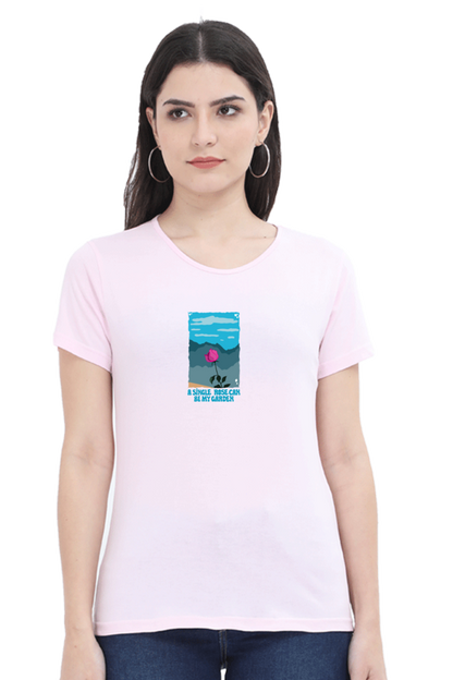 Garden of Rose Women's Rounded Neck T-shirt