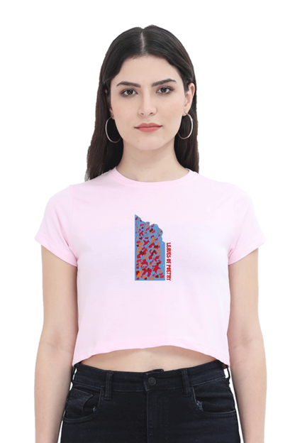 Leaves of Poetry Women's Crop Top T-shirt