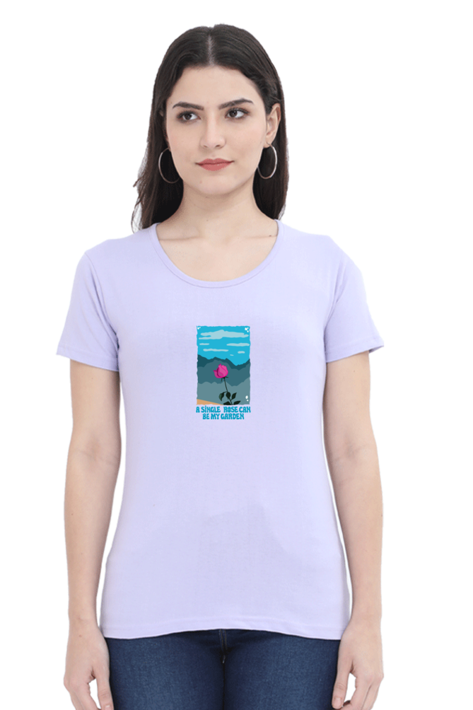 Garden of Rose Women's Rounded Neck T-shirt