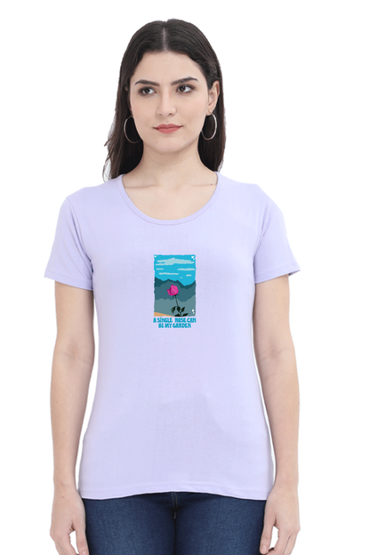 Garden of Rose Women's Rounded Neck T-shirt