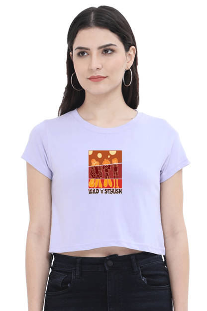 Wild n Stylish Women's Crop Top T-shirt