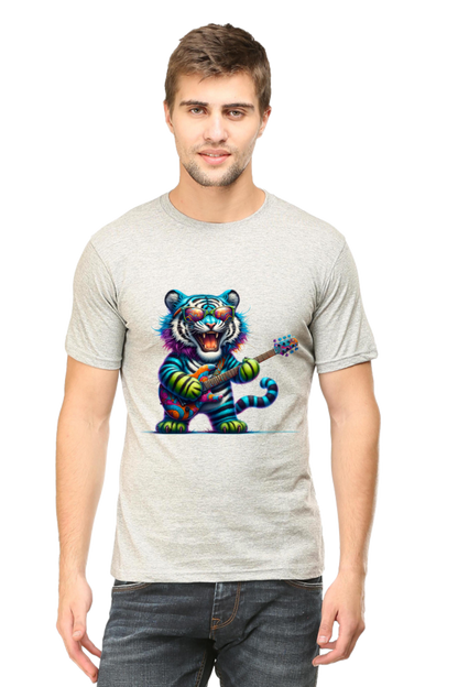 Unleash Your Wild Side Men's Rounded Neck T-shirt