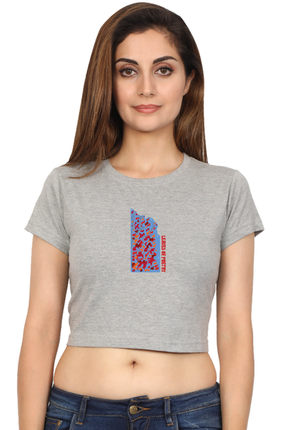 Leaves of Poetry Women's Crop Top T-shirt