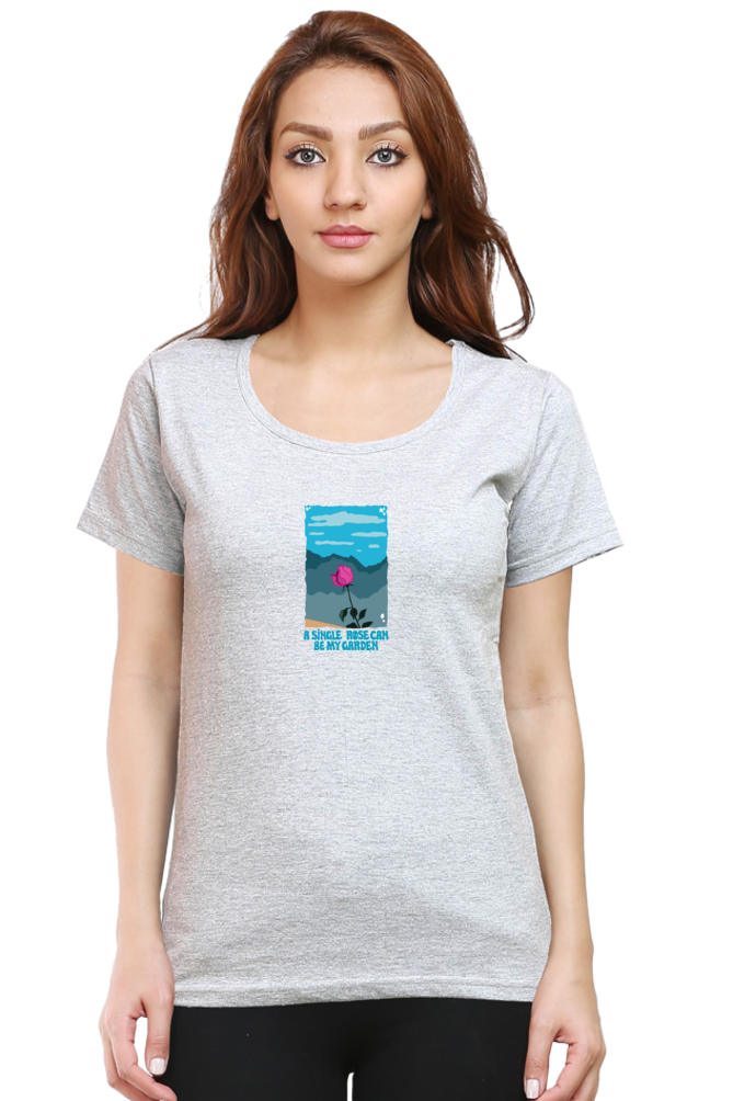 Garden of Rose Women's Rounded Neck T-shirt