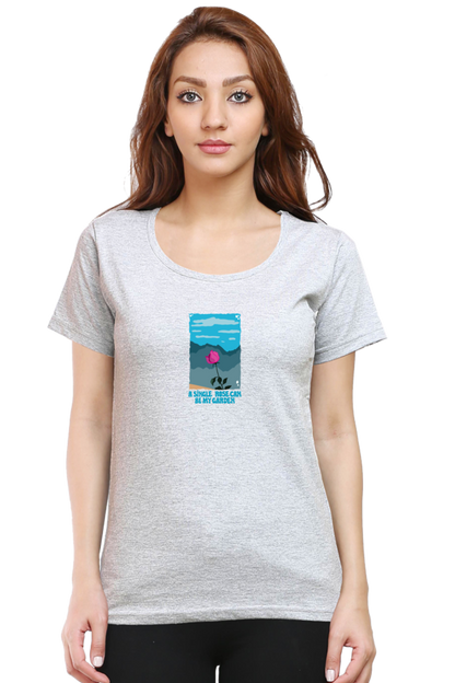 Garden of Rose Women's Rounded Neck T-shirt