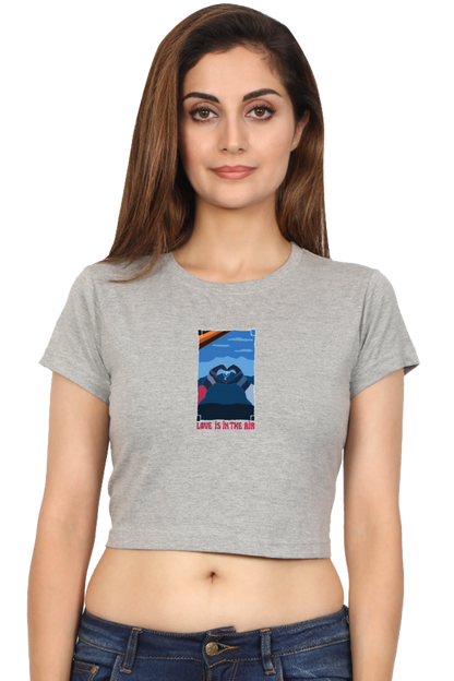 Love is in the Air Women's Crop Top T-shirt