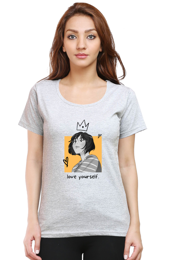 Love Yourself Women's Rounded Neck T-shirt