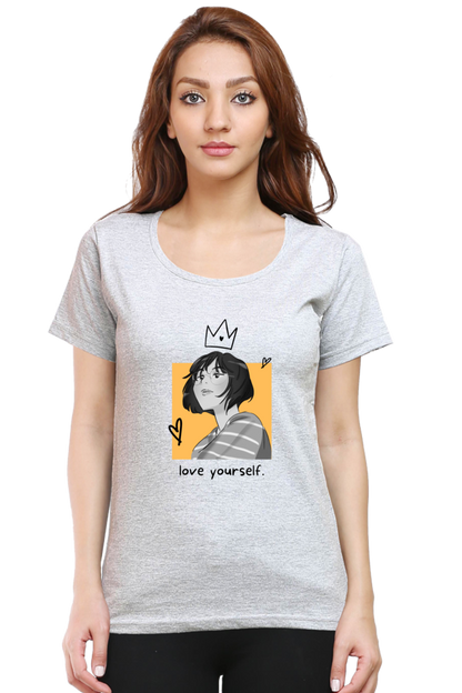 Love Yourself Women's Rounded Neck T-shirt