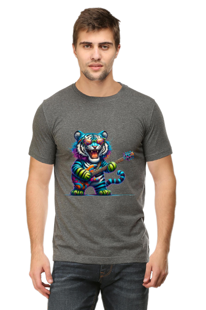 Unleash Your Wild Side Men's Rounded Neck T-shirt