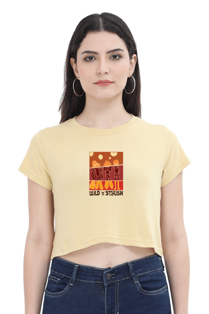 Wild n Stylish Women's Crop Top T-shirt