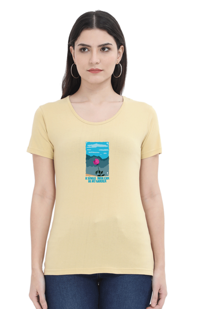 Garden of Rose Women's Rounded Neck T-shirt