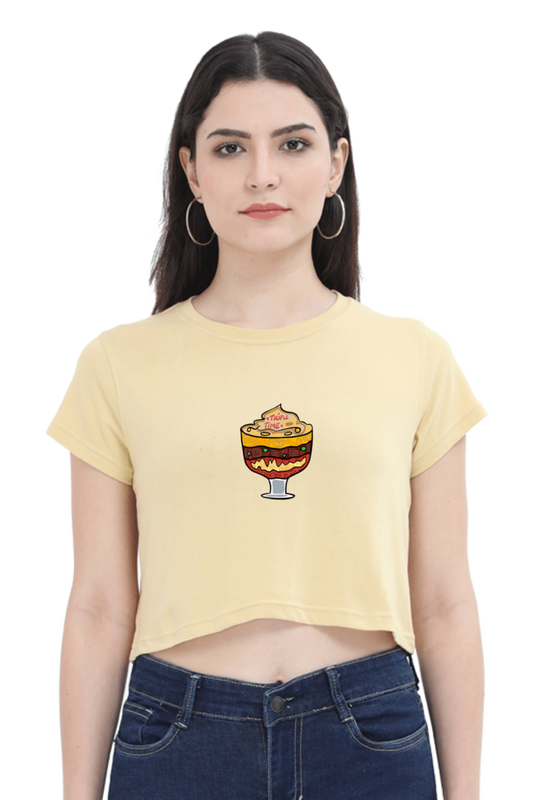 Trifle Time Women's Crop Top T-shirt