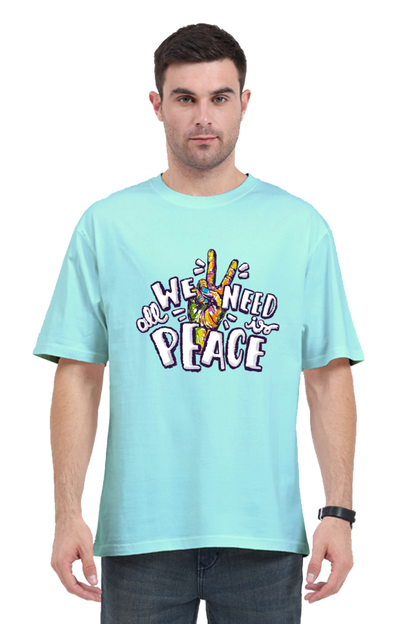 We Need Peace Oversized T-shirt
