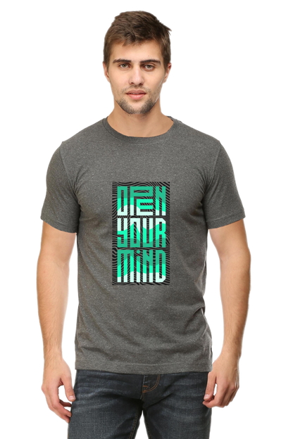 Open Your Mind Men's Rounded Neck T-shirt