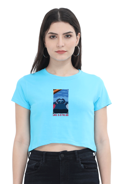 Love is in the Air Women's Crop Top T-shirt
