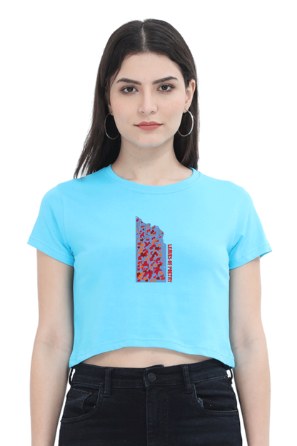Leaves of Poetry Women's Crop Top T-shirt