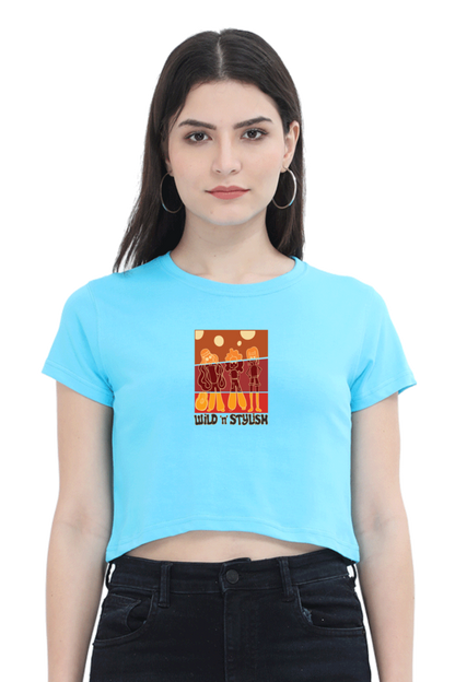 Wild n Stylish Women's Crop Top T-shirt