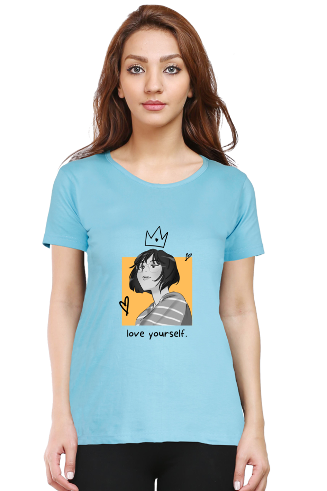 Love Yourself Women's Rounded Neck T-shirt