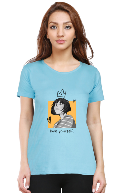 Love Yourself Women's Rounded Neck T-shirt