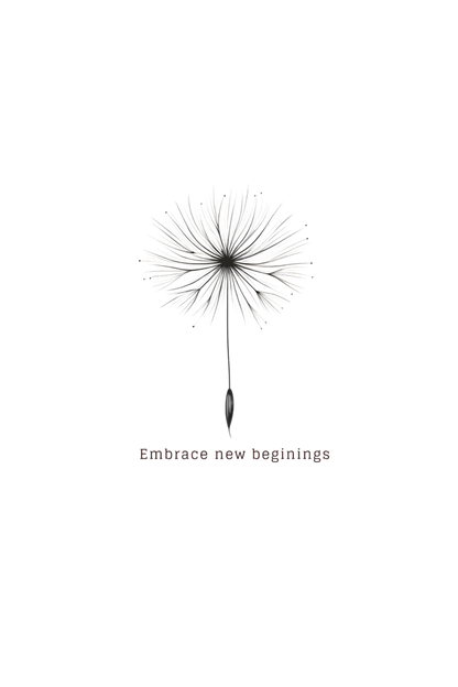Embrace New Beginnings Rounded Neck T-shirt