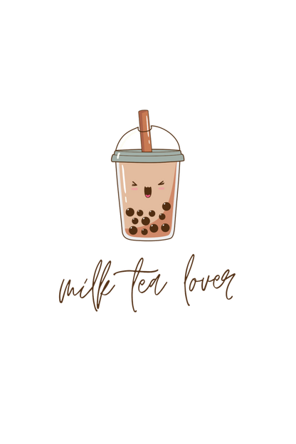 Milk Tea Lover Women's Rounded Neck T-shirt